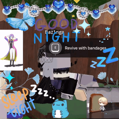 A Collage Of Images With The Words Good Night Written On It GIF