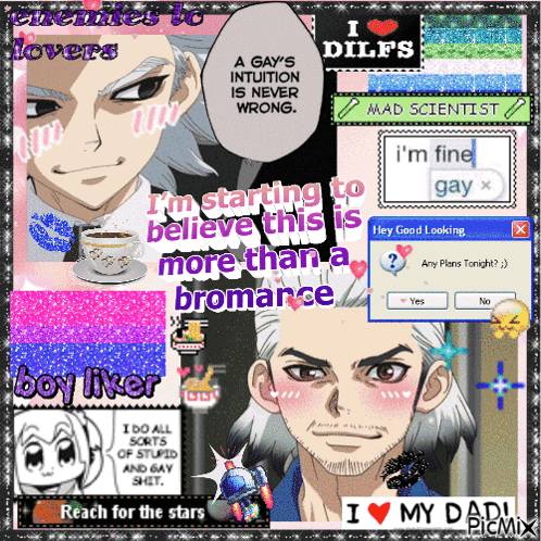 A Collage Of Images With The Words I 'M Starting To Believe This Is More Than A Romance GIF