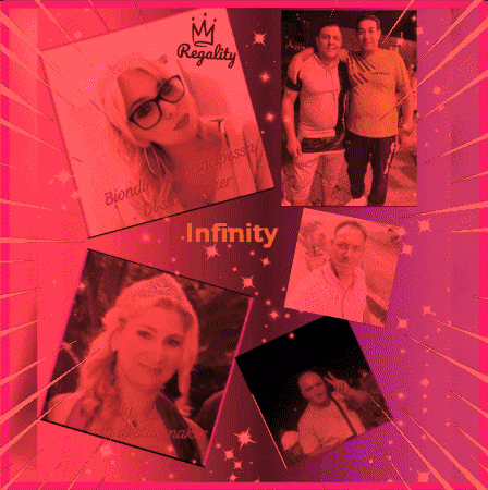 A Collage Of Photos With The Word Infinity On The Bottom Right GIF