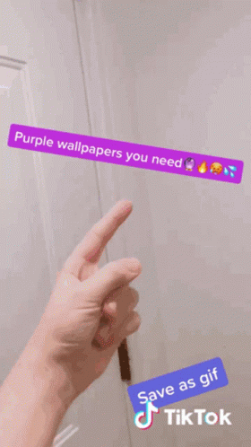 A Collage Of Purple Images With A Tiktok Logo In The Corner GIF