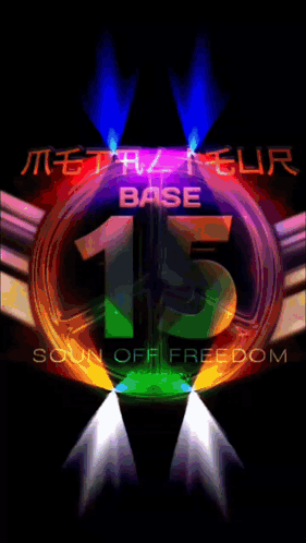A Colorful Background With The Number 15 In The Middle GIF