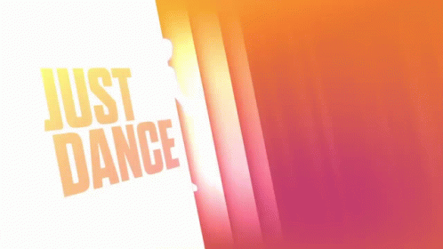 a colorful background with the words just dance