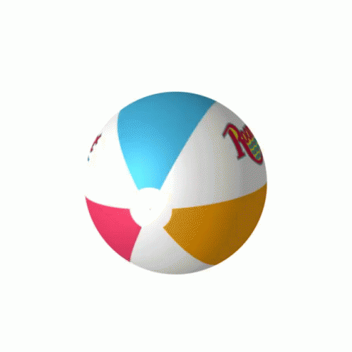 A Colorful Beach Ball With The Word Jet Written On It GIF