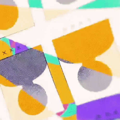 a colorful geometric pattern with the letter b on it