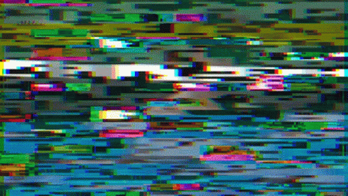 A Colorful Glitch Screen With A Few Lines And A Few Colors GIF