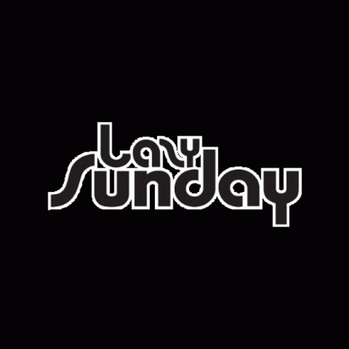 A Colorful Heart With The Words Lazy Sunday Written Inside Of It GIF
