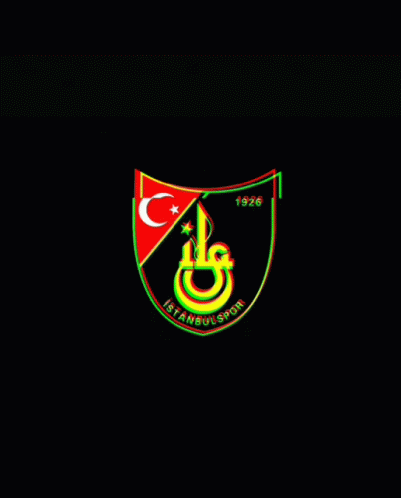 A Colorful Logo For Istanbulspor With A Crescent Moon GIF