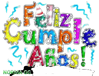a colorful sign that says feliz cumple anos on it