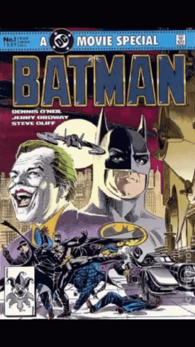 A Comic Book Titled Batman A Movie Special GIF