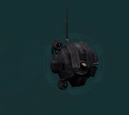A Computer Generated Image Of A Black Object That Looks Like A Rocket GIF