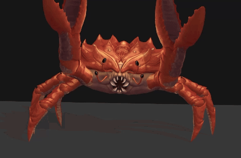 A Computer Generated Image Of A Giant Crab GIF