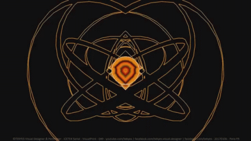 A Computer Generated Image Of A Kaleidoscope With A Circular Pattern . GIF