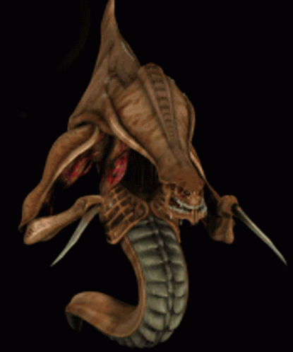 A Computer Generated Image Of A Monster With A Snake Tail GIF