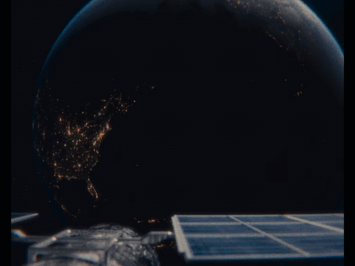 A Computer Generated Image Of A Planet Being Destroyed By An Asteroid GIF