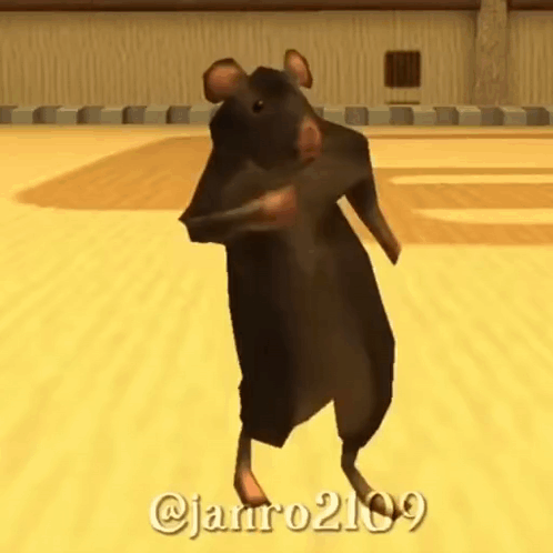 A Computer Generated Image Of A Rat With The Name Jarro2109 On The Bottom Right GIF