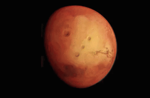 A Computer Generated Image Of A Red And Yellow Background GIF