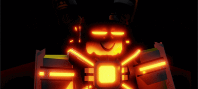 A Computer Generated Image Of A Robot With A Smiley Face On It GIF