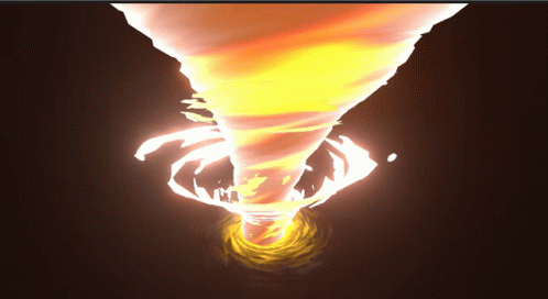 A Computer Generated Image Of A Tornado Coming Out Of The Ground GIF