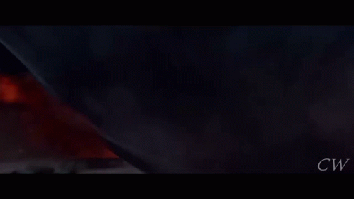 A Computer Generated Image Of An Explosion With Cw Written On The Bottom Right GIF