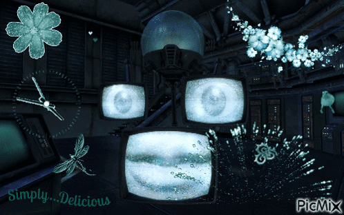 A Computer Generated Image With The Words Simply Delicious Written On The Bottom GIF