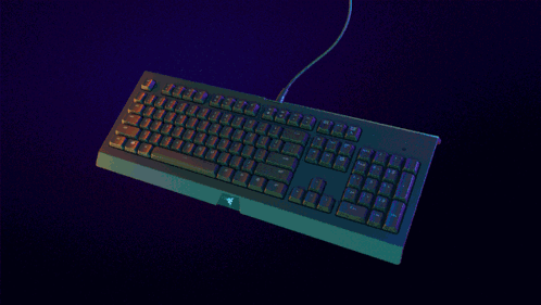 A Computer Keyboard With The Letters S And T On The Keys GIF
