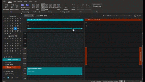 A Computer Screen Shows A Calendar For August 18Th GIF