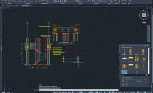 A Computer Screen Shows A Drawing Of A Bridge With The Number 1 On It GIF