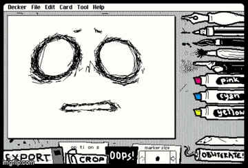 A Computer Screen Shows A Drawing Of Two Circles And A Arrow And Says Export Crop GIF
