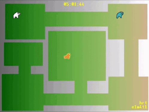 A Computer Screen Shows A Game Being Played With A Time Of 05 : 01 : 44 GIF