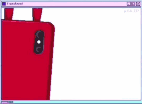 A Computer Screen Shows A Girl With A Red Phone In The Background GIF