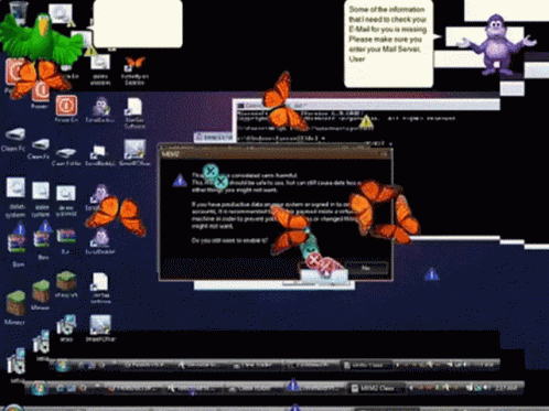 A Computer Screen Shows A Message That Says Some Of The Information That I Need To Check Your E-Mail For You GIF