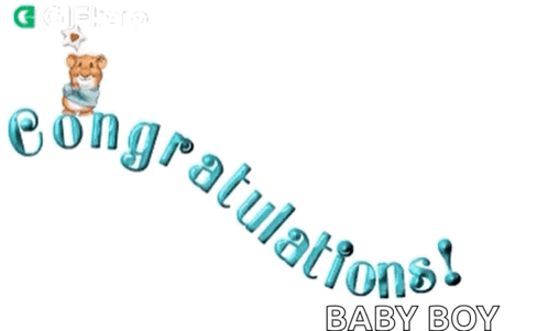 A Congratulations Message For A Baby Boy GIF