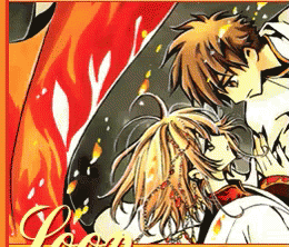 A Couple Of Anime Characters Are Standing Next To Each Other And The Word Love Is On The Bottom GIF