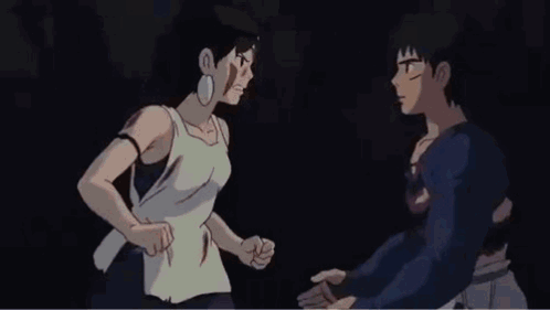 Anime Characters Hugging In Dark Room GIF