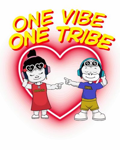 A Couple Of Cartoon Characters Standing Next To Each Other With One Wearing A Shirt That Says Thotcita GIF