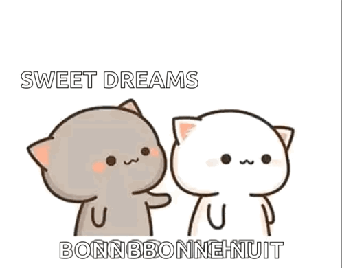 A Couple Of Cats Are Standing Next To Each Other And One Of Them Is Petting The Other . GIF