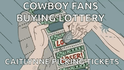 A Cowboy Fans Buying Lottery Caitlynne Picking Tickets Ad GIF