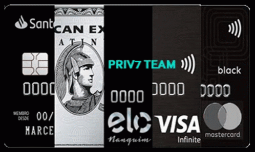 A Credit Card That Says ' Sant Can Ex Atin ' On It GIF
