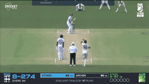 A Cricket Game Is Being Played And The Score Is 8 274 GIF