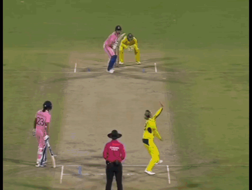 A Cricket Game Is Being Played In Front Of A Cycle Pure Agarbathi Banner GIF