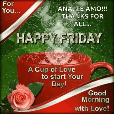 A Cup Of Love To Start Your Day Good Morning With Love ! GIF