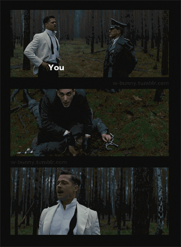 A Damn Good Deal Poster Shows A Man In A White Suit And Tie GIF