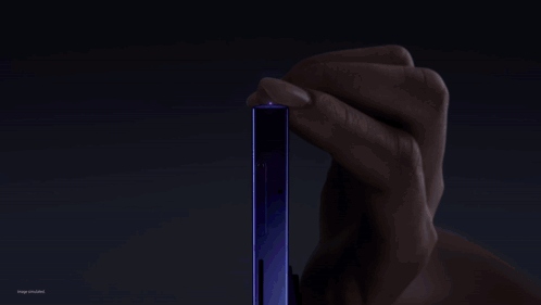 A Dark Background With A Light Coming Out Of It And The Words Image Untitled Below It GIF