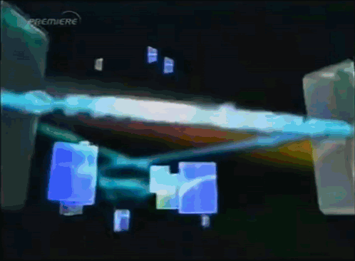 A Dark Background With A Premiere Logo On The Top Left GIF