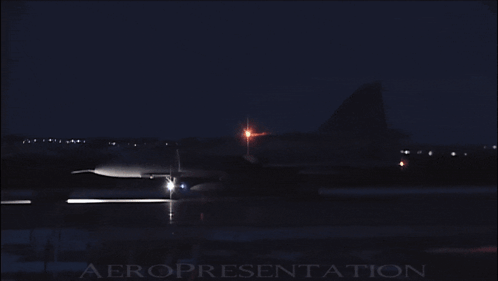 A Dark Background With The Word Aero Presentation On The Bottom Right GIF