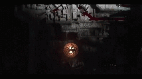 A Dark Background With The Words House Of The Dragon Written On It GIF