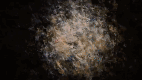 A Dark Blue Background With A Few White Clouds GIF