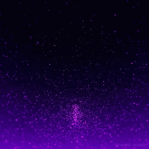 A Dark Purple Background With Purple Sparkles And The Words Steady Works On The Bottom GIF