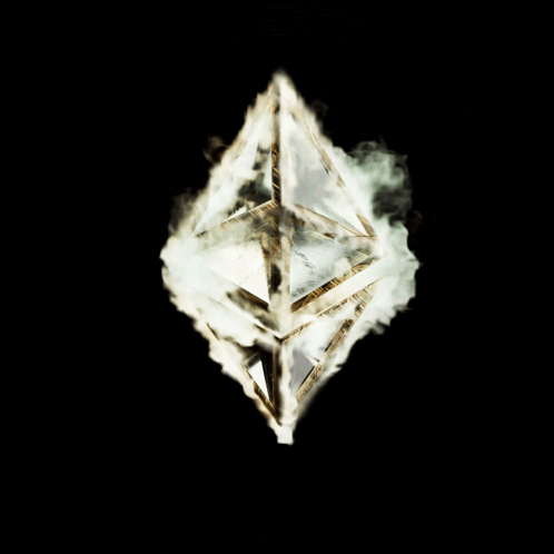 A Diamond With Smoke Coming Out Of It GIF