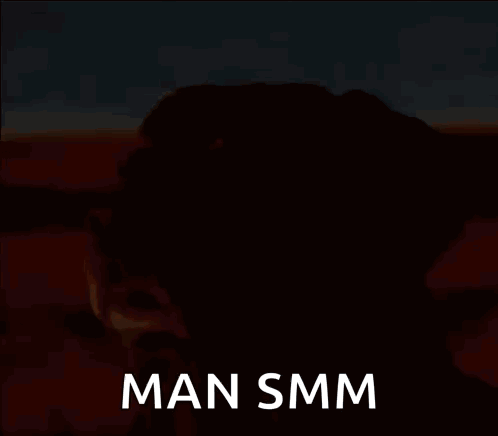 A Dog With The Words Man Smm Written On It GIF